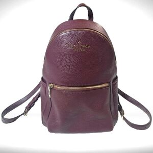 Kate Spade Burgundy Leather Backpack